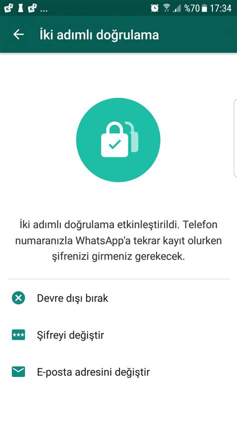 Whatsapp iki adımlı doğrulama kodunu unuttum